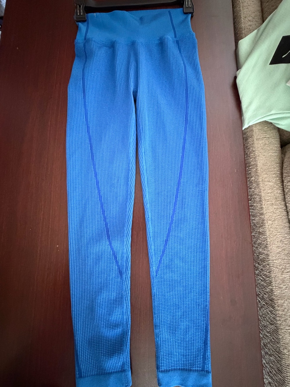 Offline by Aerie High-Waist Ribbed Leggings in Bright Blue, S